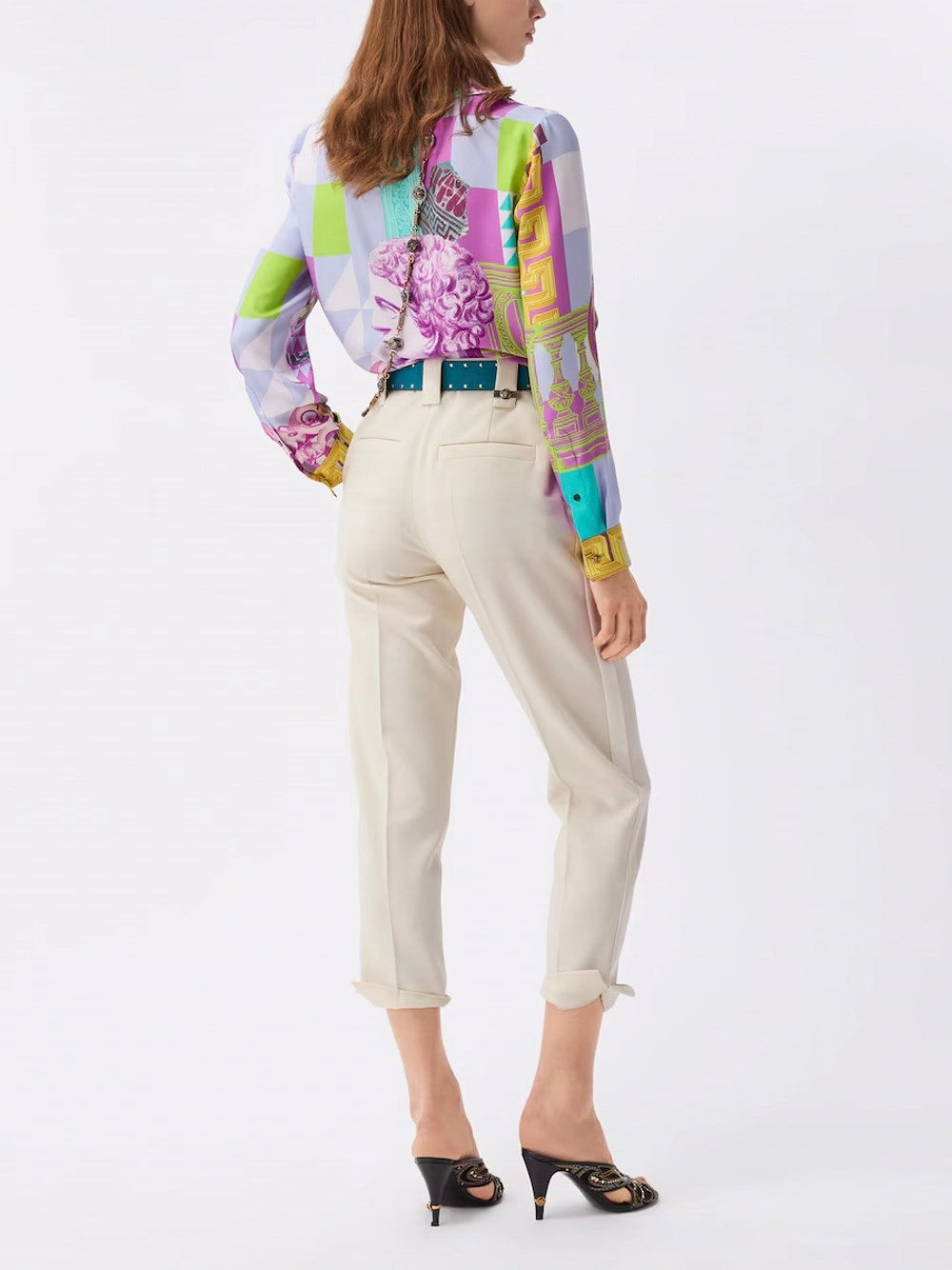 Versace Women Stretch Wool Trousers VERSACE