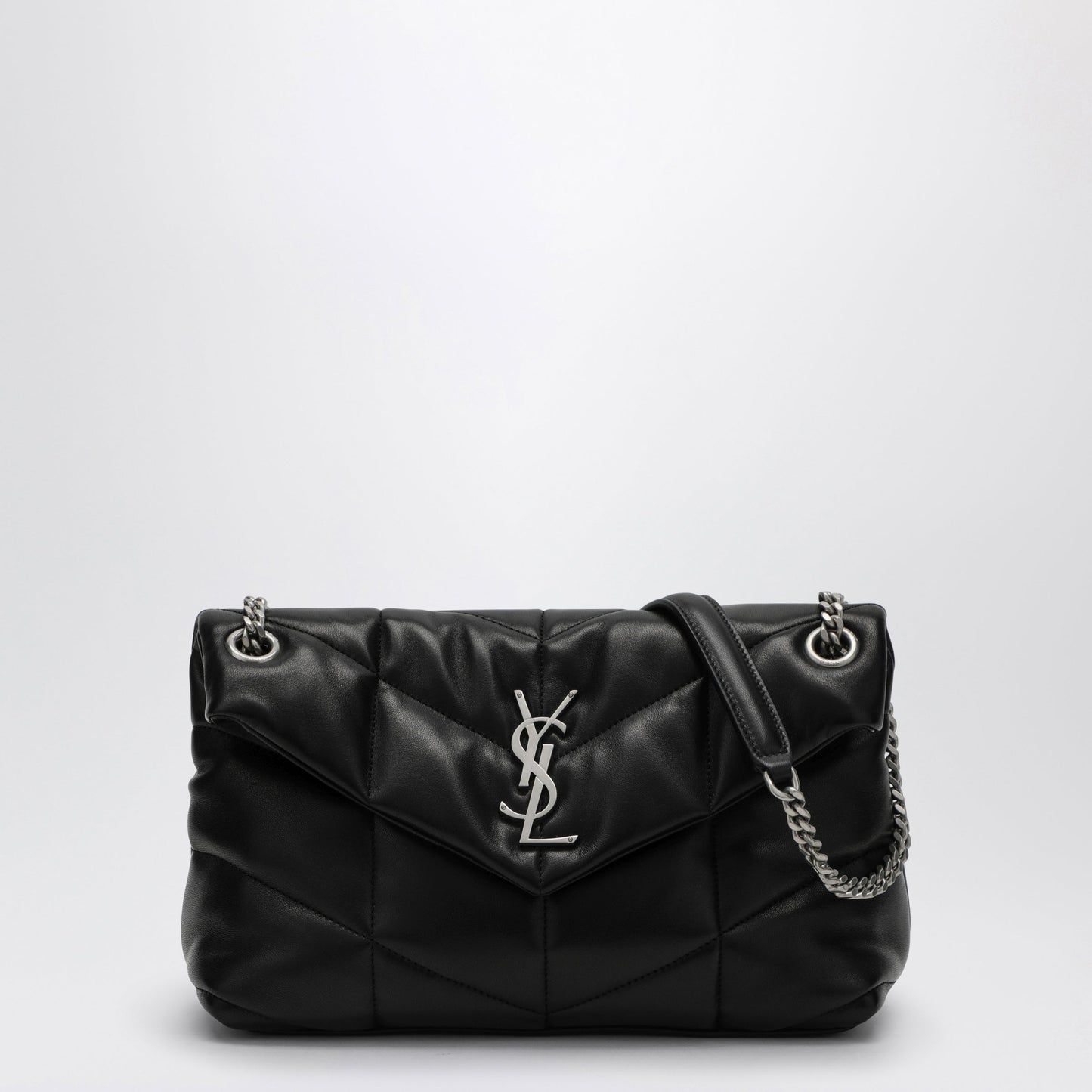 Saint Laurent Small Black Loulou Puffer Bag Women