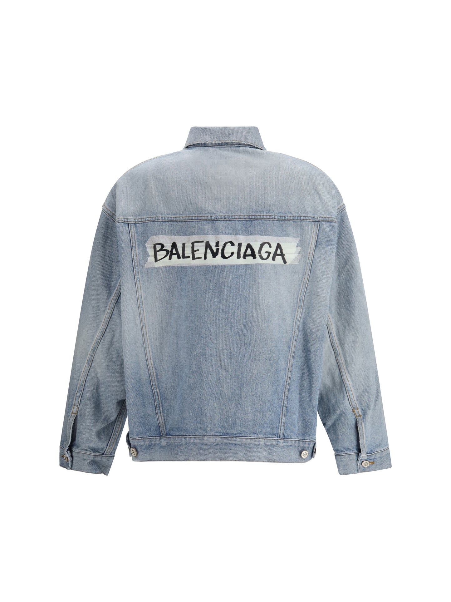 Balenciaga Women Regular-Fit Denim Jacket BALENCIAGA