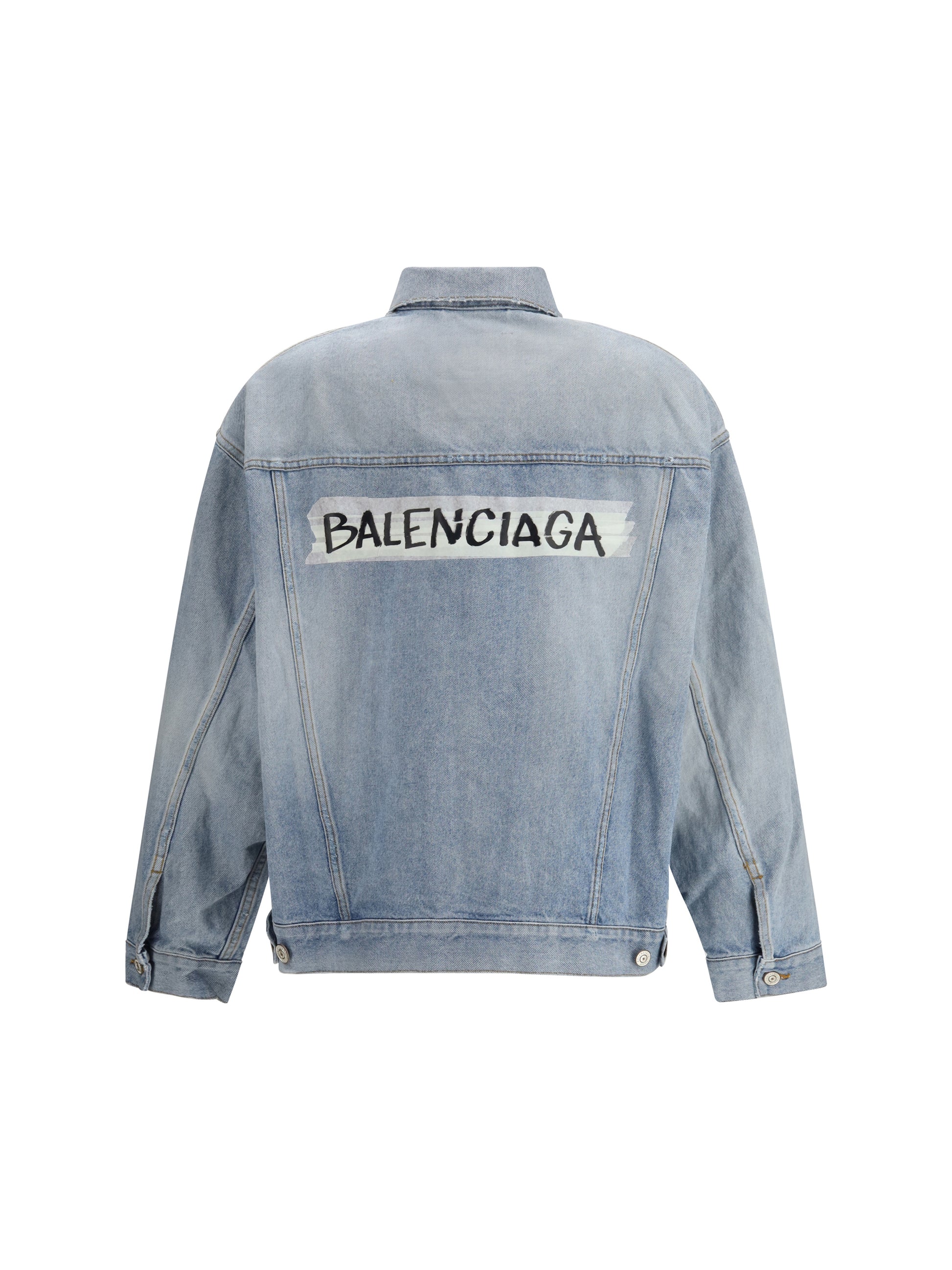 Balenciaga Women Regular-Fit Denim Jacket BALENCIAGA