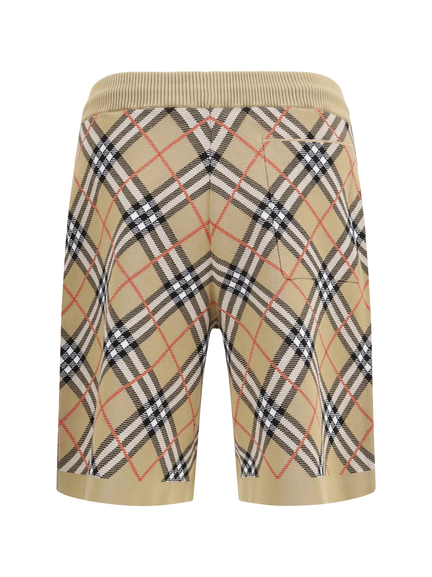 Burberry Men Check Cotton Blend Shorts BURBERRY