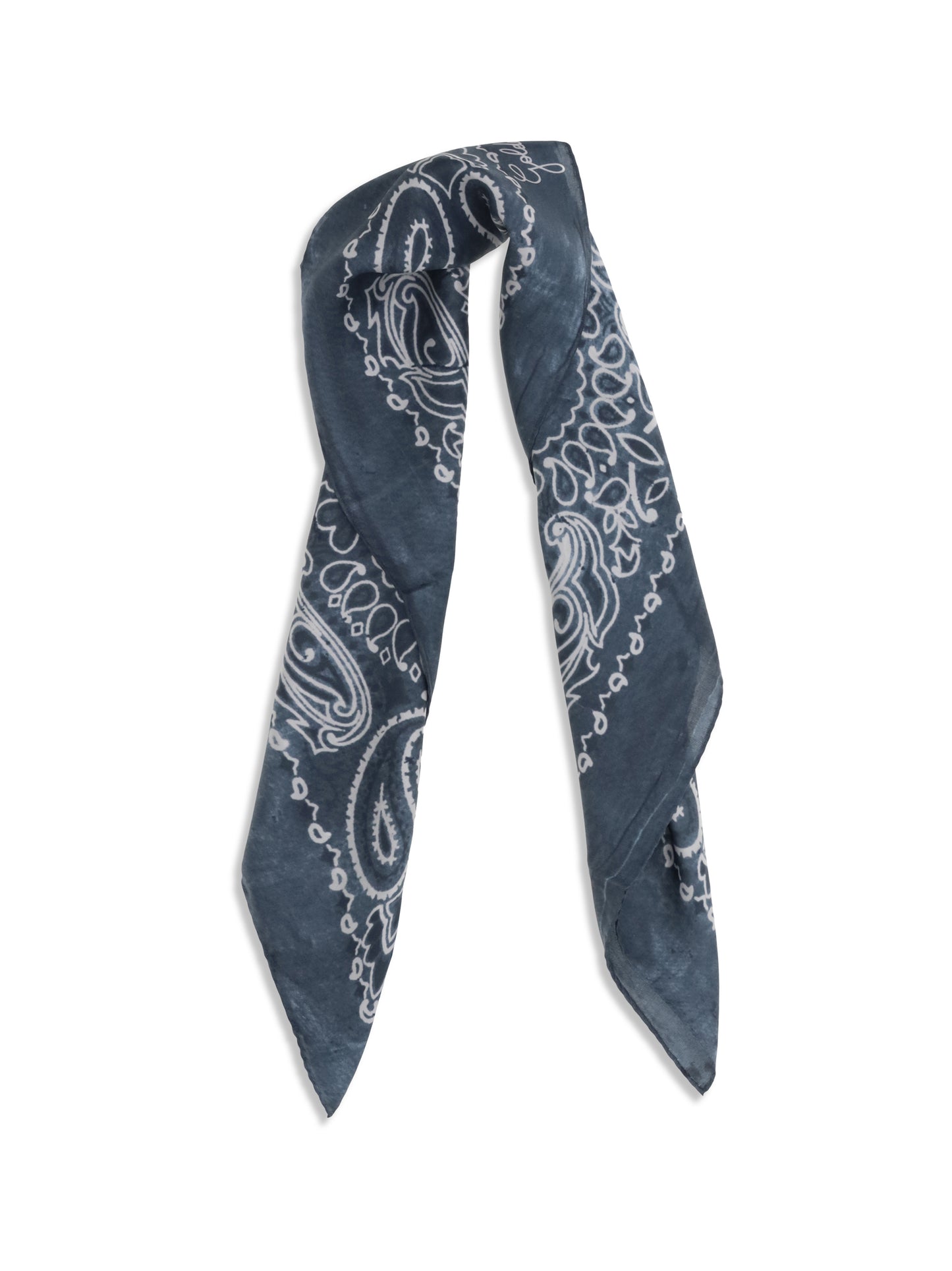 Golden Goose Women Golden Paisley Printed Silk Scarf GOLDEN GOOSE