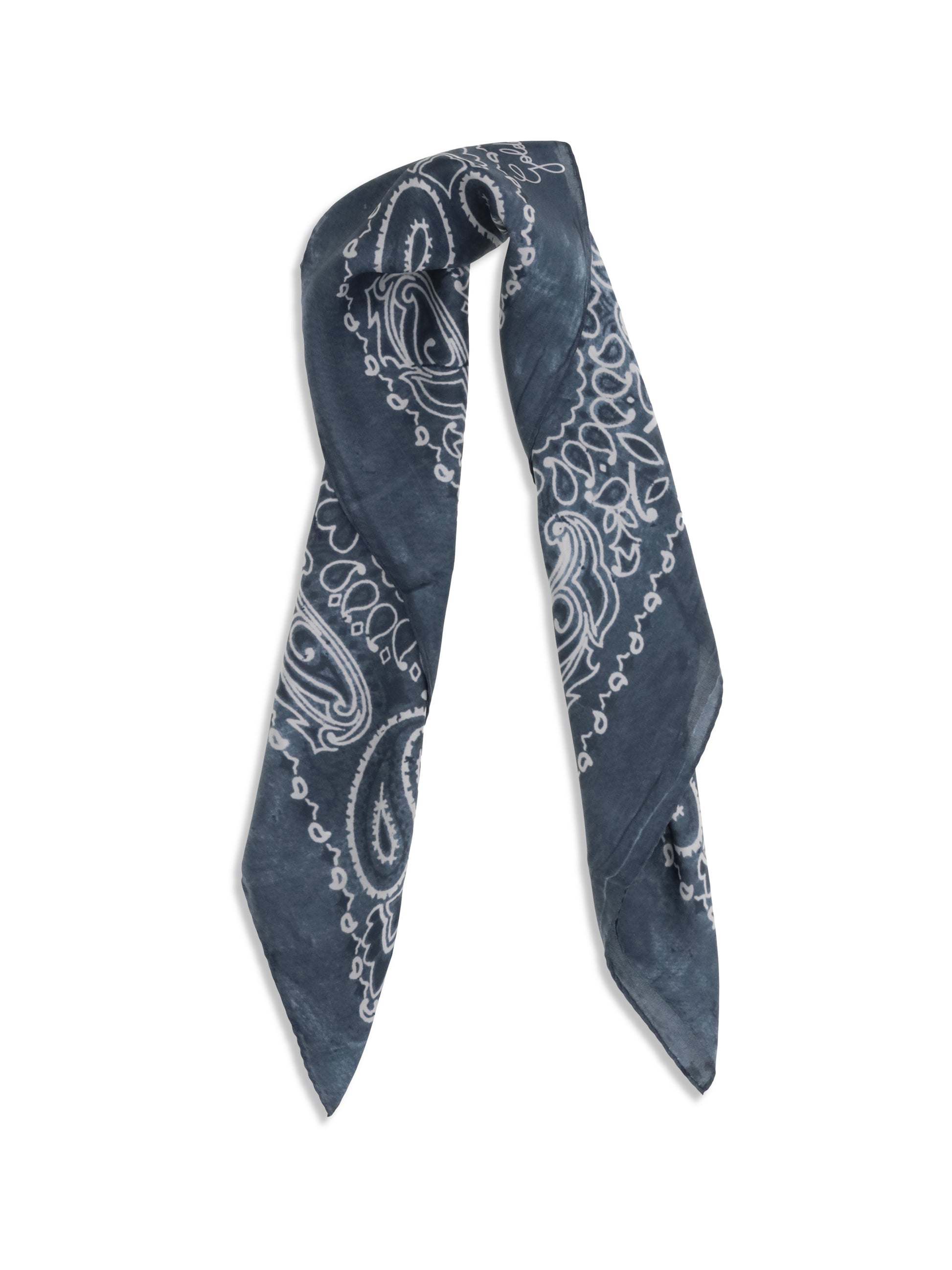 Golden Goose Women Golden Paisley Printed Silk Scarf GOLDEN GOOSE
