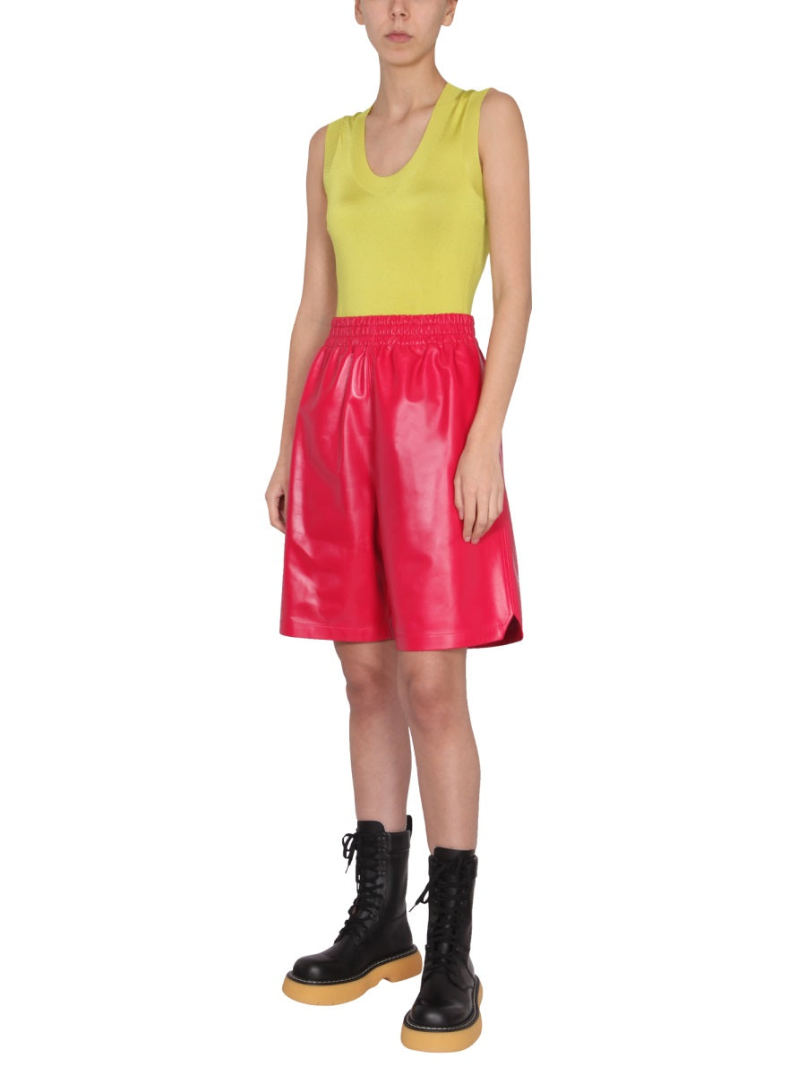 Bottega Veneta Women Leather Shorts BOTTEGA VENETA