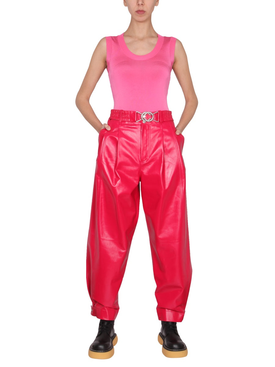 Bottega Veneta Women Leather Pants BOTTEGA VENETA