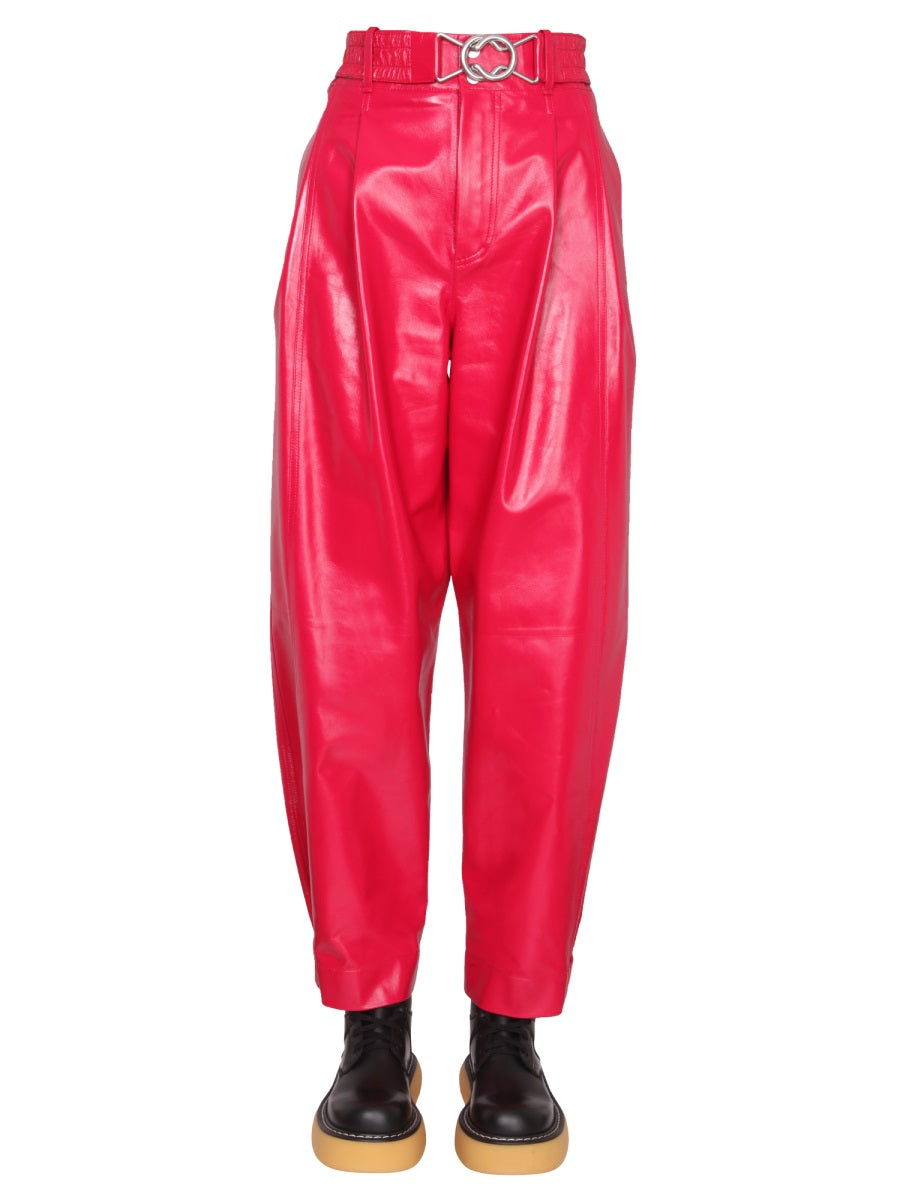 Bottega Veneta Women Leather Pants BOTTEGA VENETA