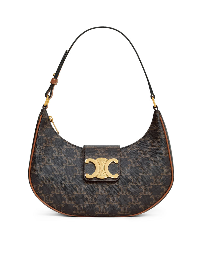 Celine Women Medium Ava Triomphe Bag In Triomphe Canvas And Calf Leather Leather CELINE
