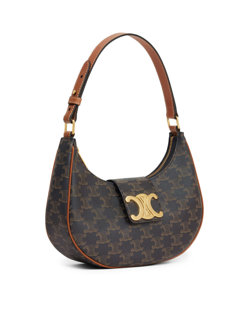 Celine Women Medium Ava Triomphe Bag In Triomphe Canvas And Calf Leather Leather CELINE