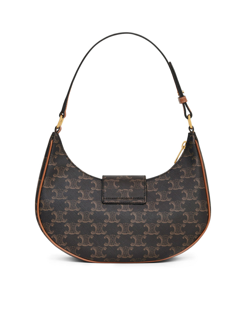 Celine Women Medium Ava Triomphe Bag In Triomphe Canvas And Calf Leather Leather CELINE