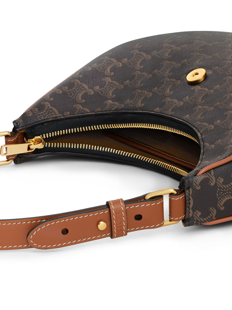 Celine Women Medium Ava Triomphe Bag In Triomphe Canvas And Calf Leather Leather CELINE
