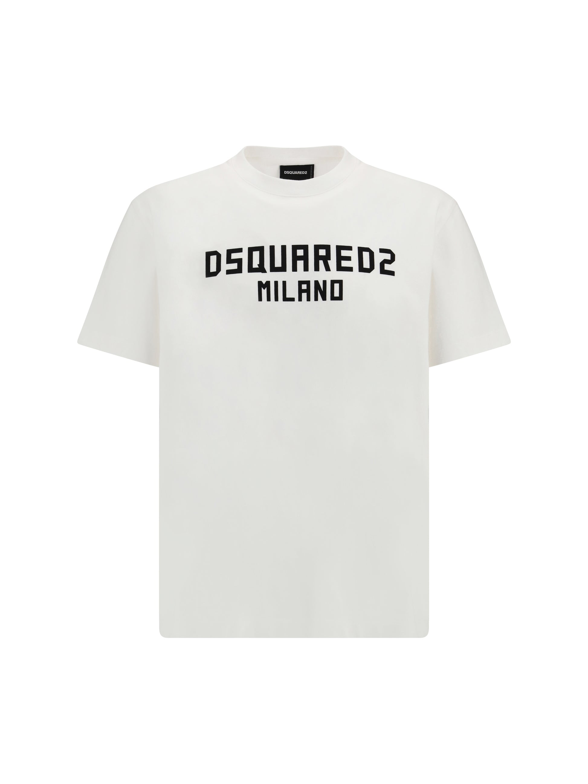 Dsquared2 Men T-Shirt With “Dsquared2 Milano” Logo Printed DSQUARED2