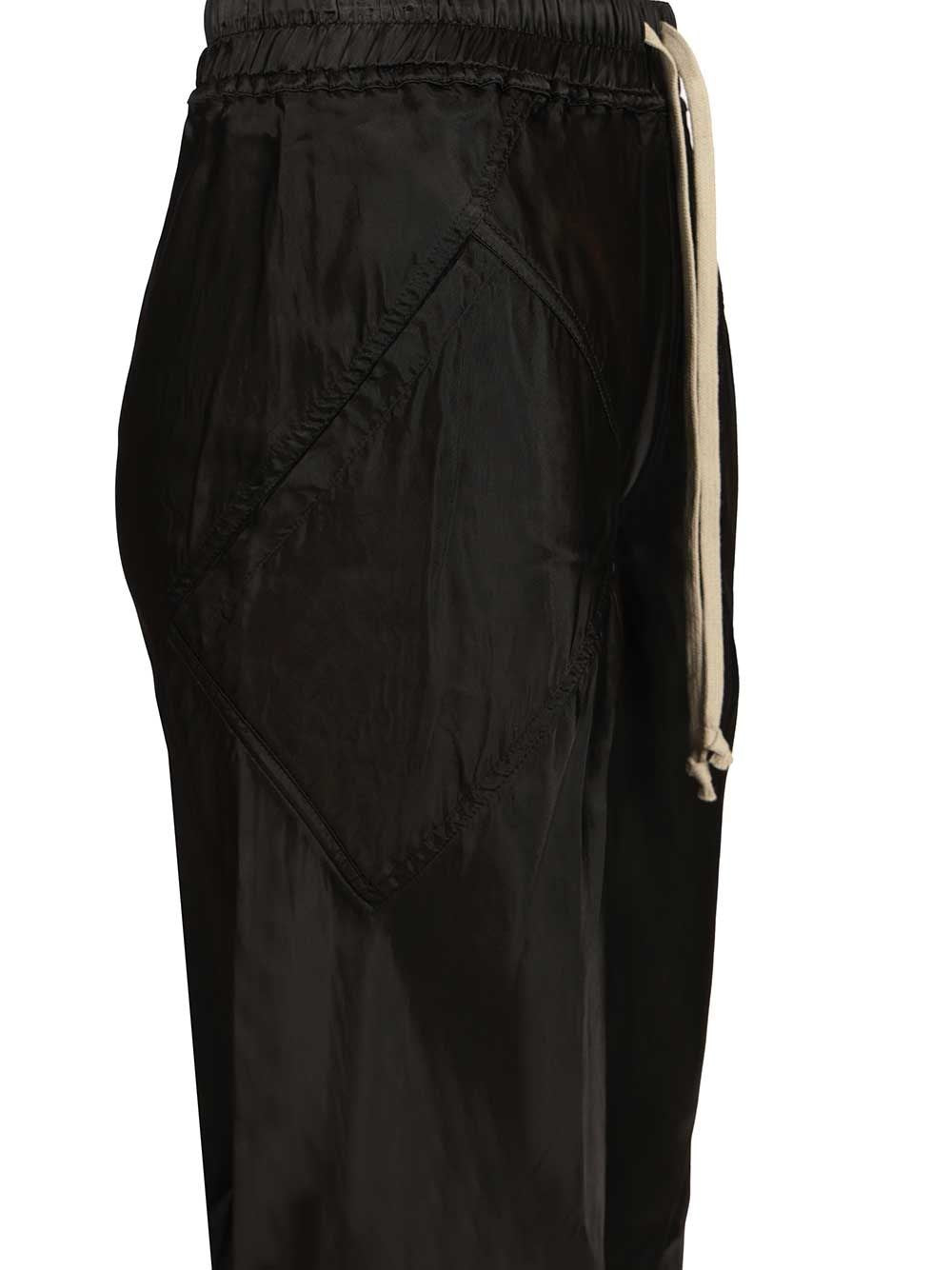 Rick Owens Women Wide Leg Trousers With A Glossy Finish RICK OWENS