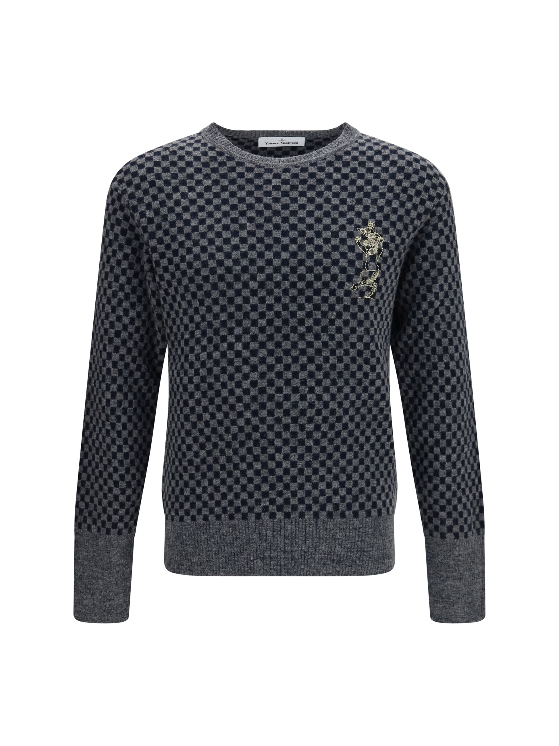 Vivienne Westwood Men Checkmate Alpaca And Cotton-Blend Sweater VIVIENNE WESTWOOD