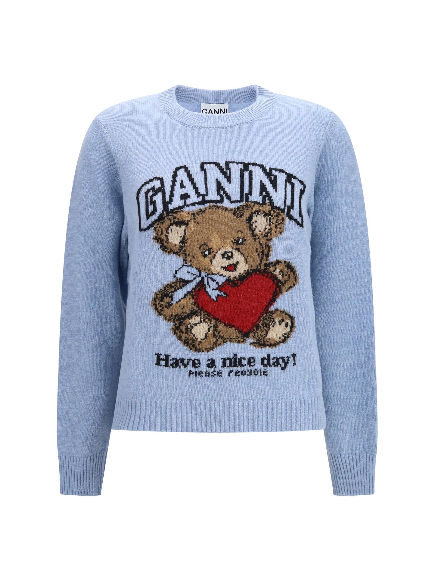Ganni Women Wool Graphic Sweater GANNI