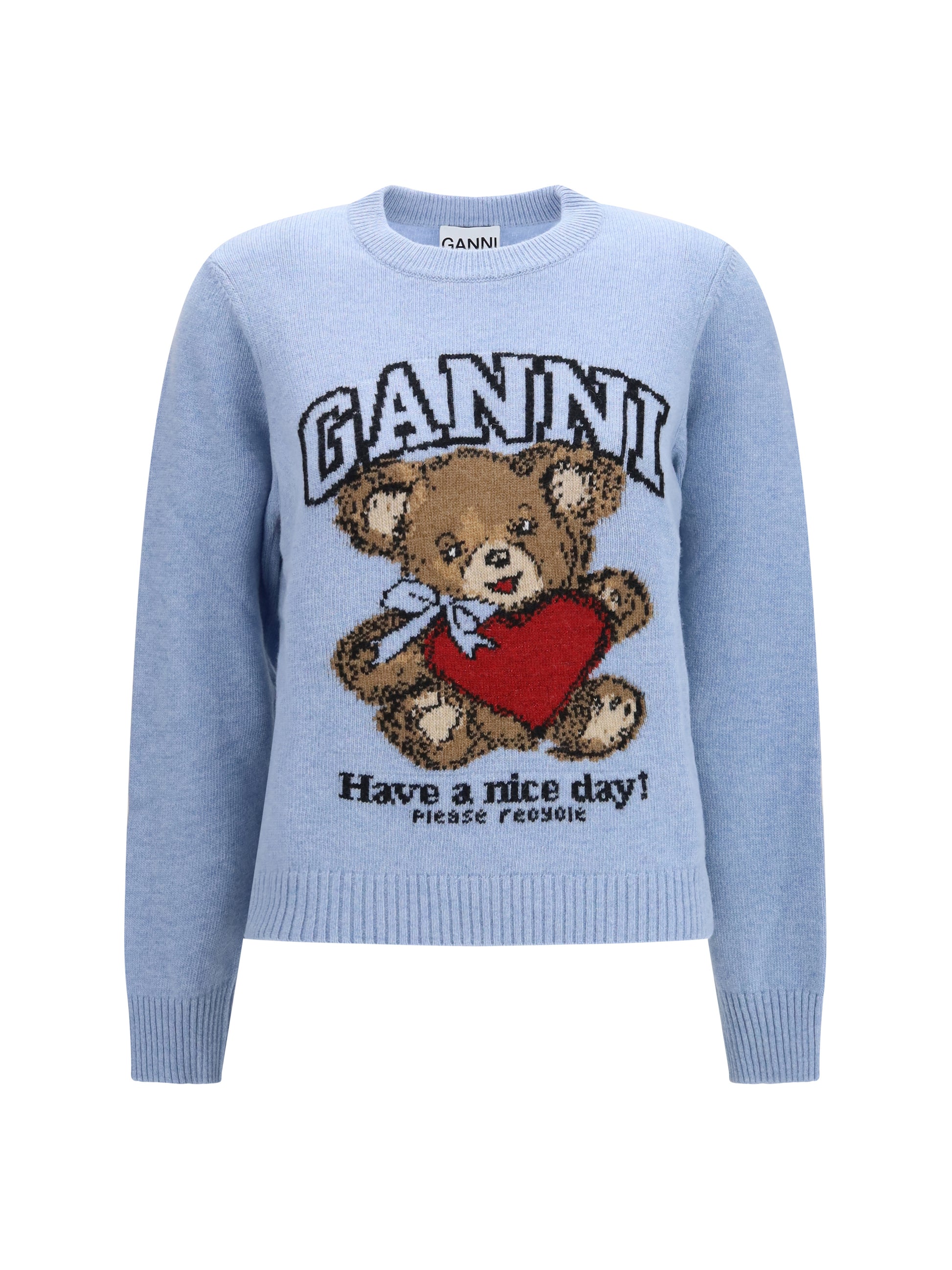 Ganni Women Wool Graphic Sweater GANNI