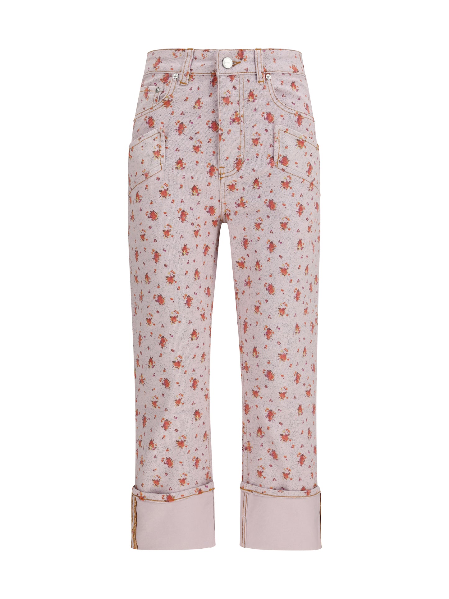 Ganni Women Printed Capri Pants GANNI