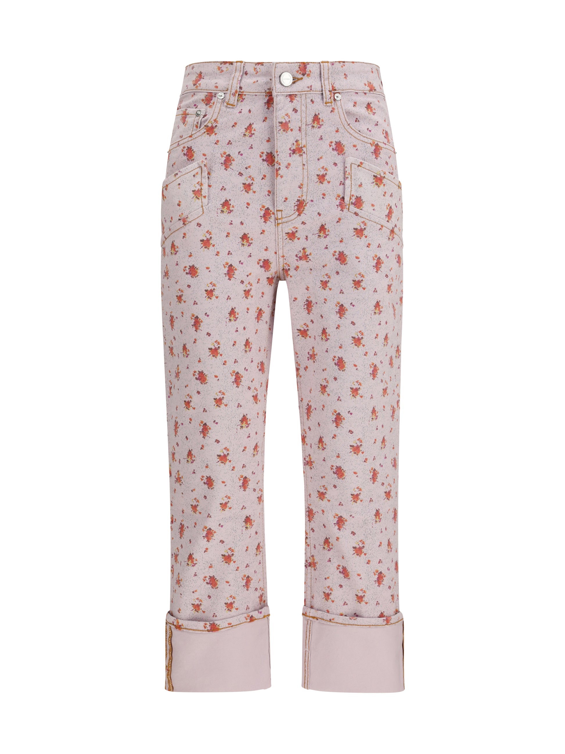 Ganni Women Printed Capri Pants GANNI