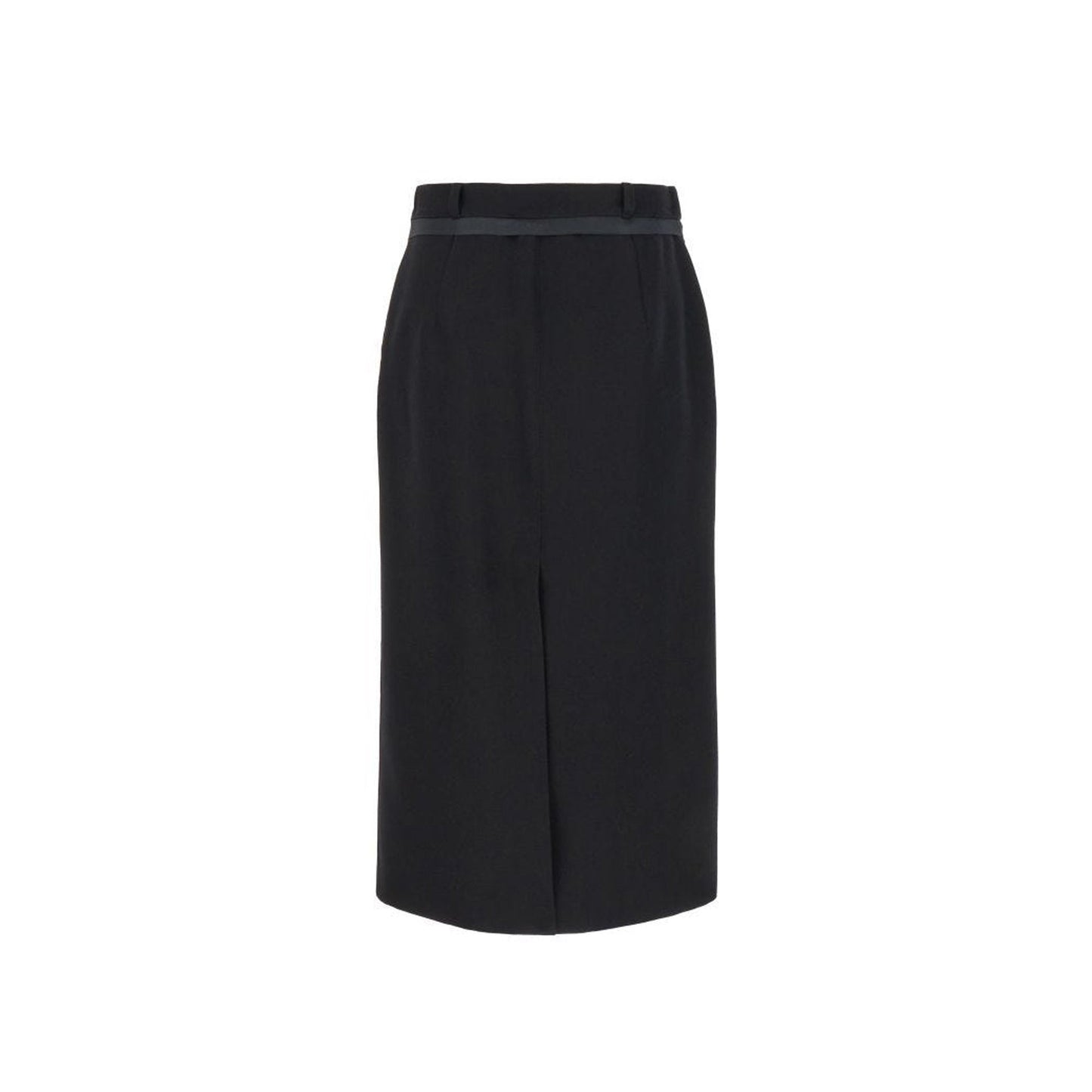 Fendi Virgin Wool Grain De Poud Skirt Women FENDI