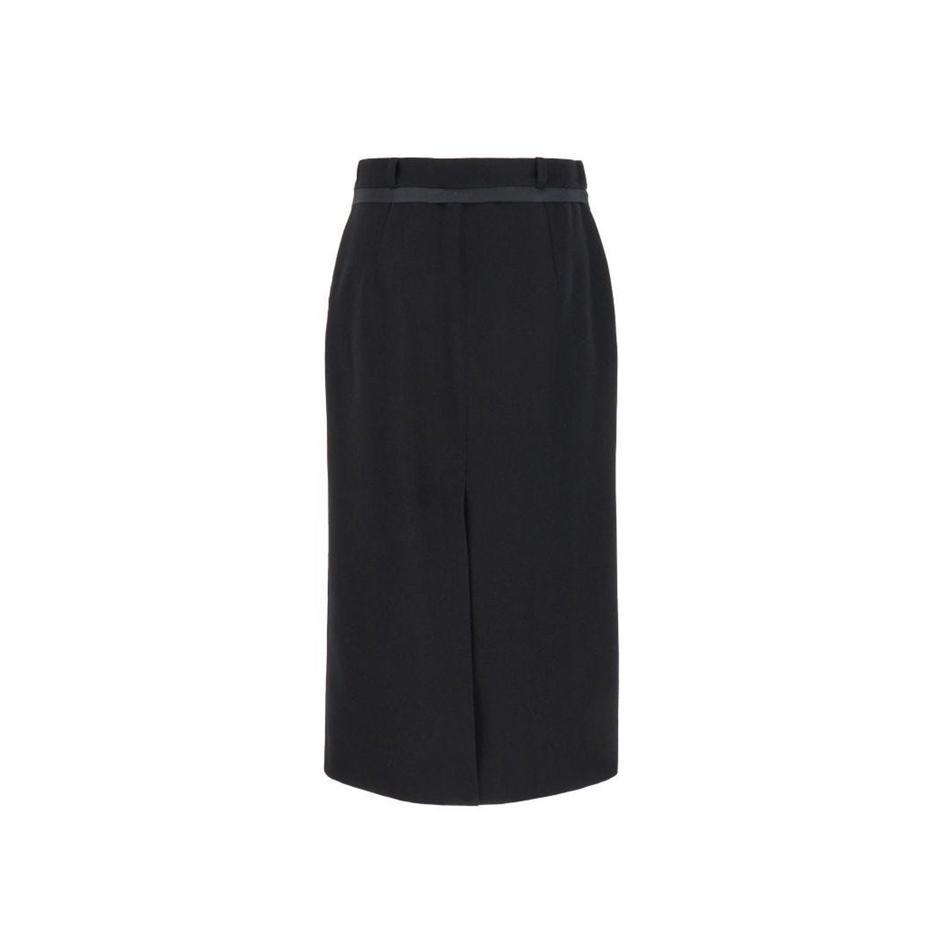 Fendi Virgin Wool Grain De Poud Skirt Women FENDI