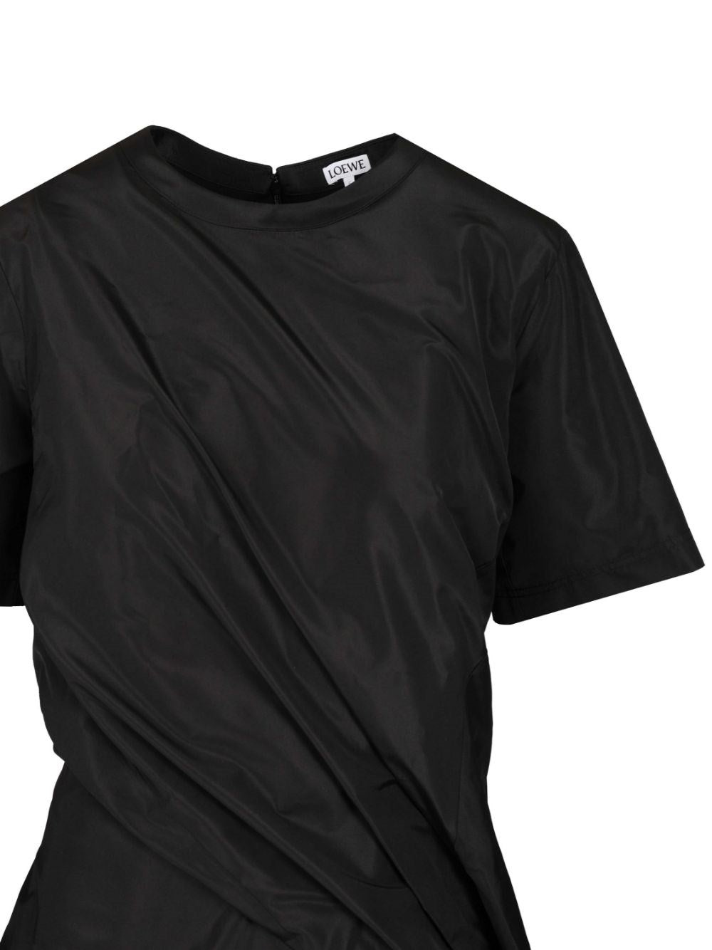 Loewe Women Twisted Dress In Silk Blend Taffeta LOEWE