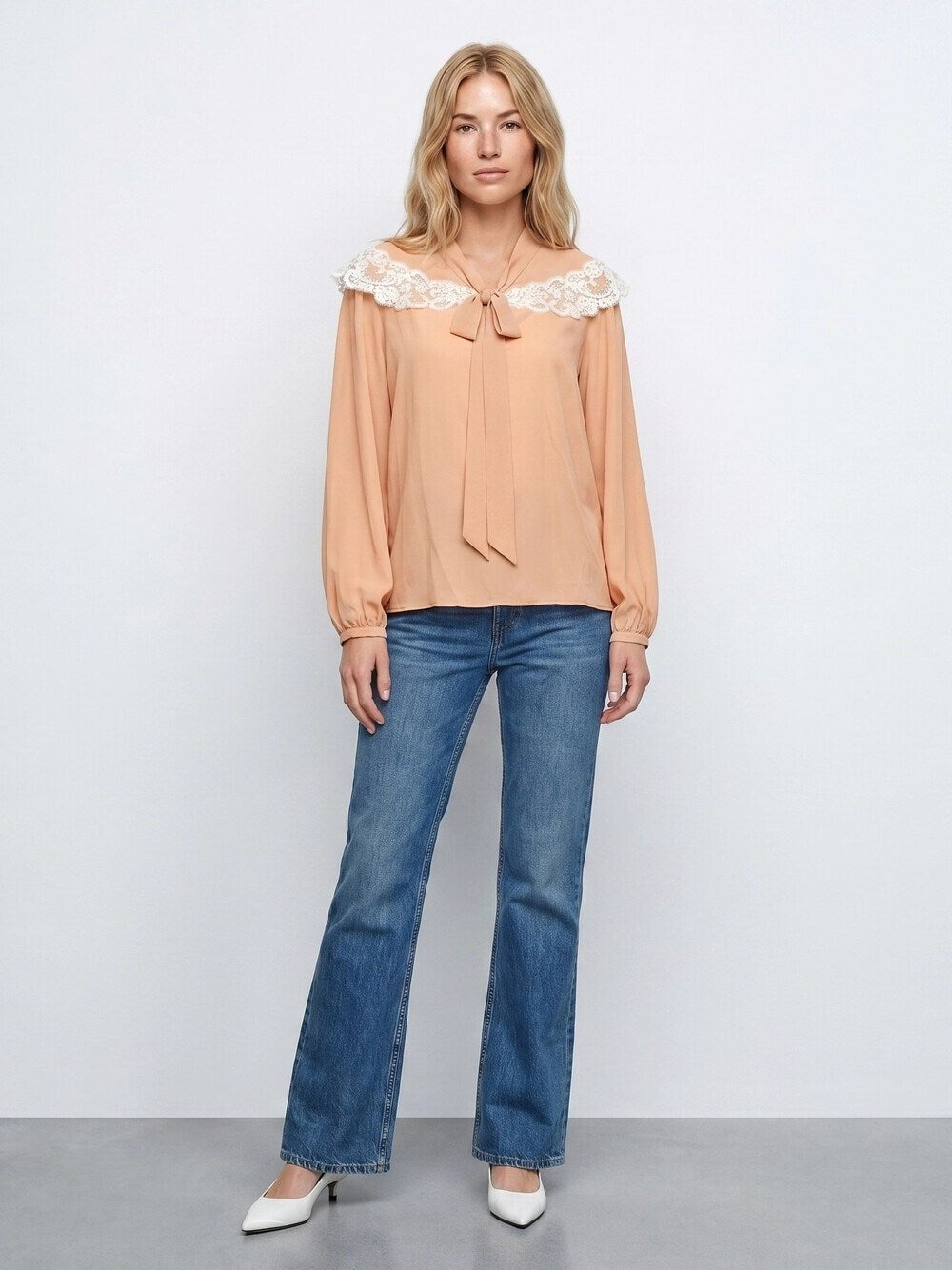 Chloe' Women Shirt With Laces CHLOE
