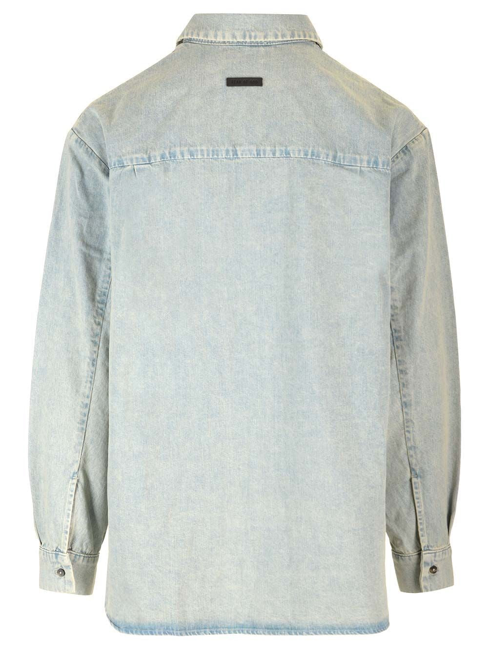 Fear Of God Men "Collection 8" Denim Shirt FEAR OF GOD