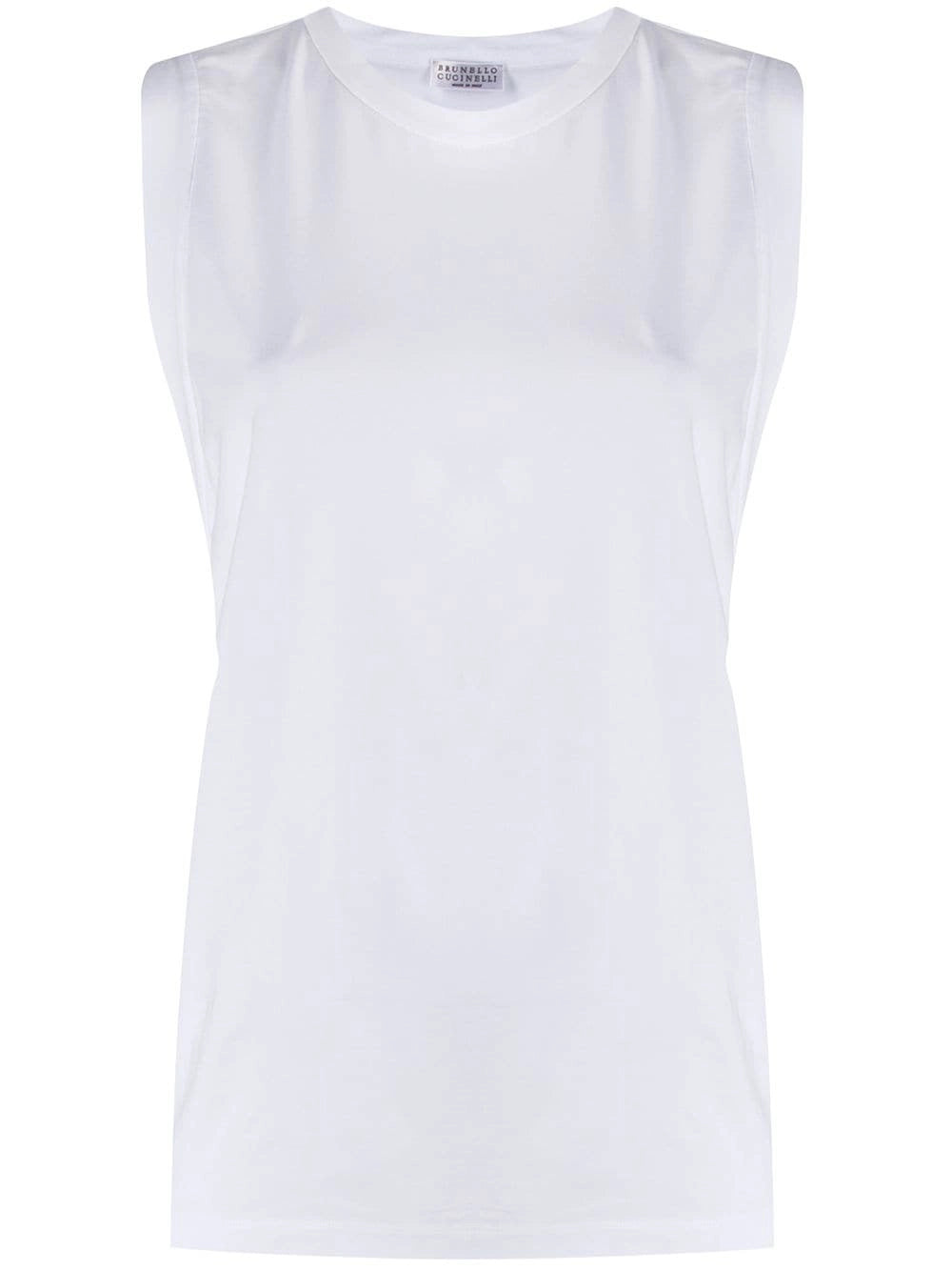 Brunello Cucinelli Women Cotton Jersey  Tank Top BRUNELLO CUCINELLI
