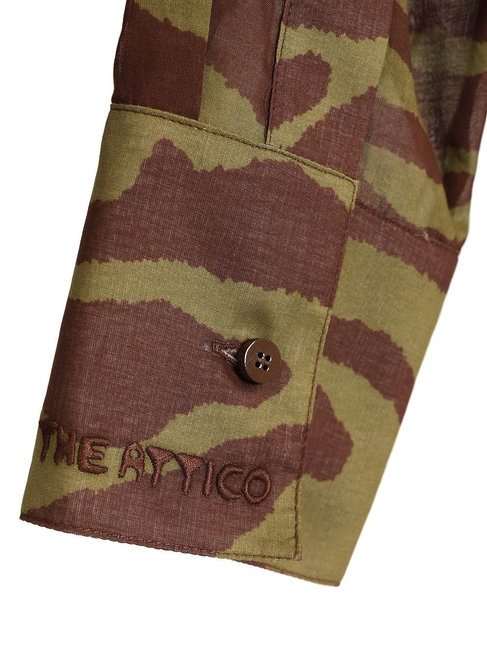 The Attico Women Zebra Print Shirt THE ATTICO