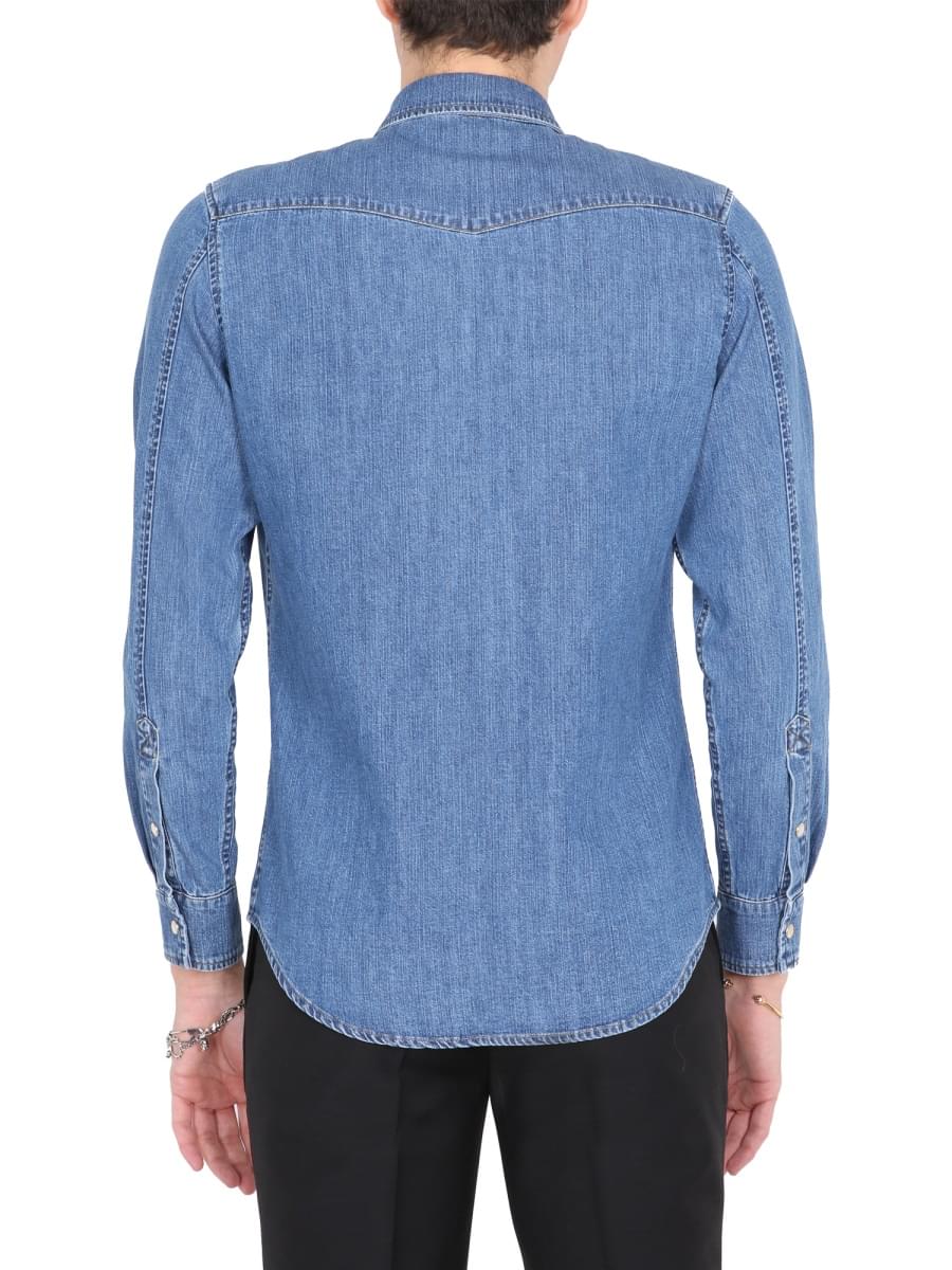 Alexander Mcqueen Men Shirt With Embroidered Logo ALEXANDER MCQUEEN
