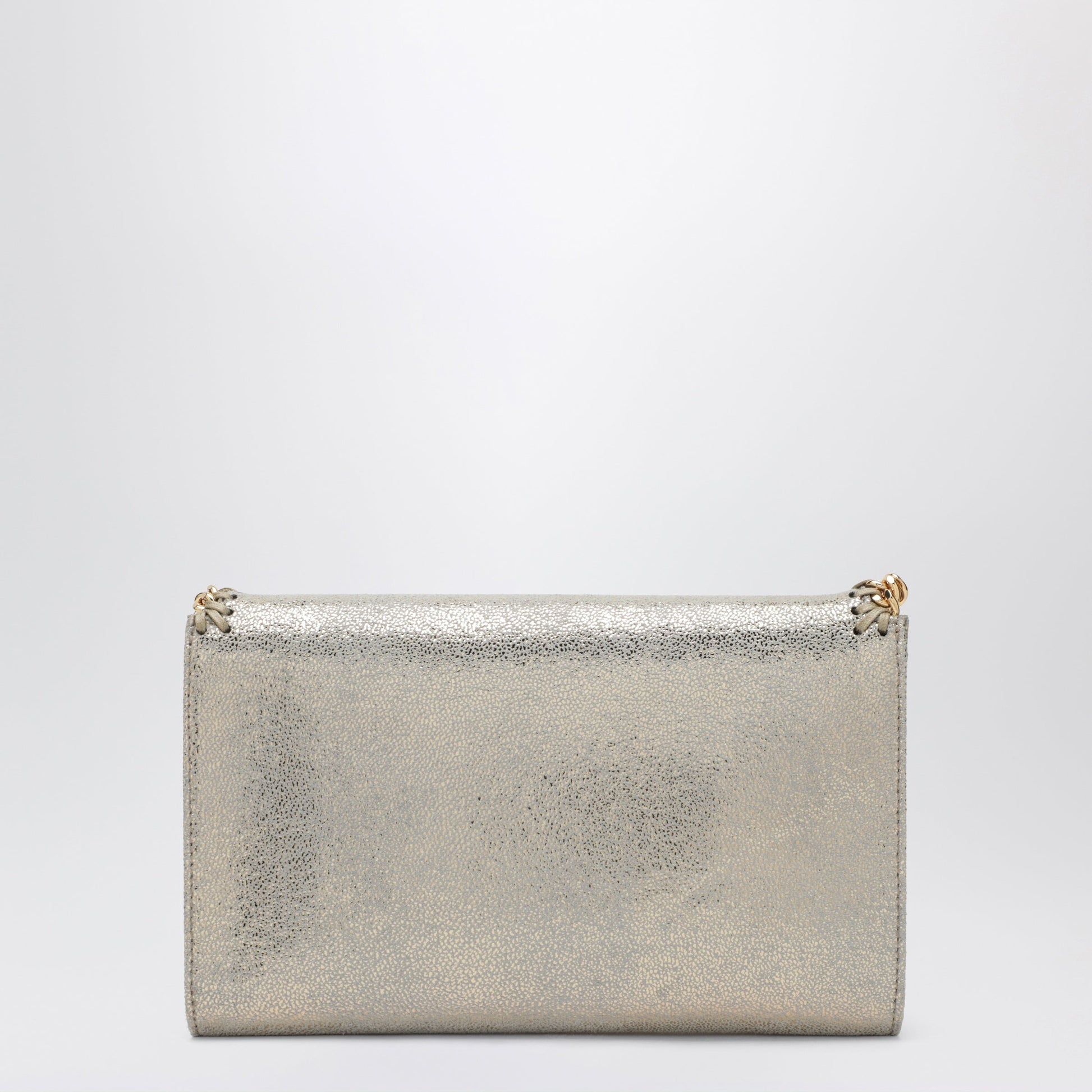 Stella Mccartney Falabella Chain Wallet In Metallic Pyrite Women STELLA MCCARTNEY