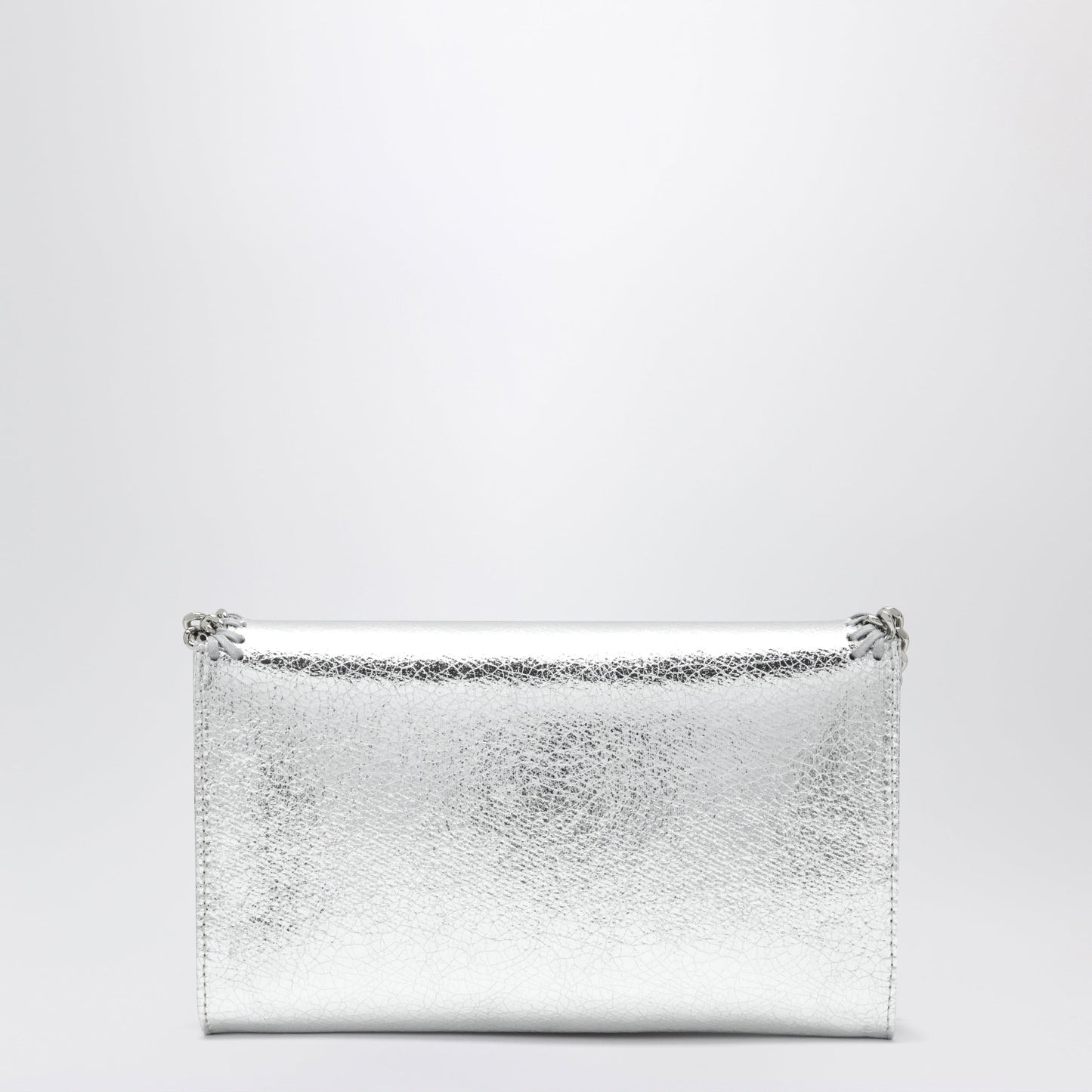 Stella Mccartney Falabella Metallic Silver Crossbody Wallet Bag Women STELLA MCCARTNEY