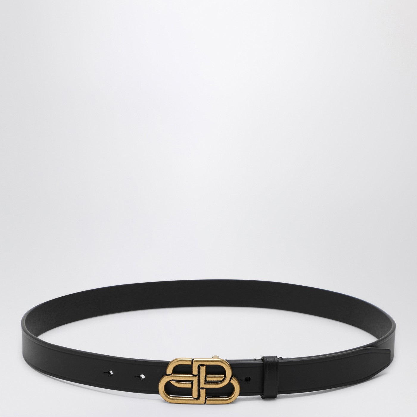 Balenciaga Black Leather Bb Belt Women BALENCIAGA