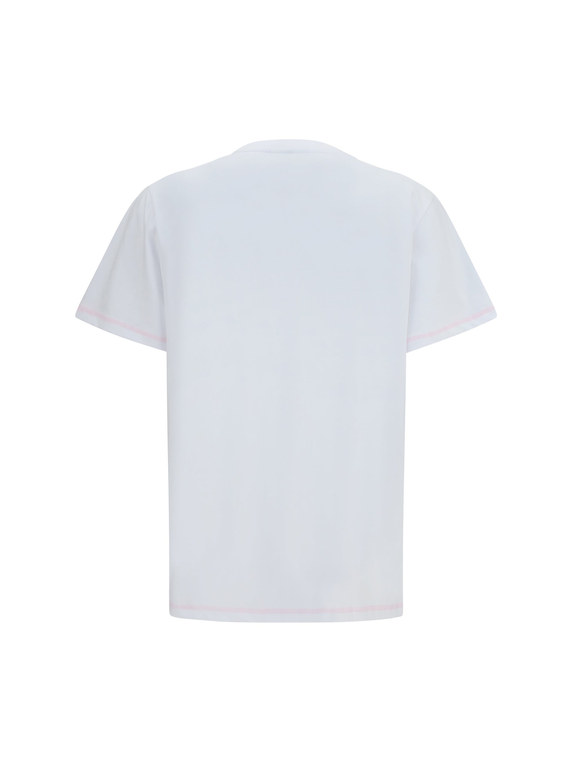 Ganni Women Cotton Raspberry T-Shirt GANNI