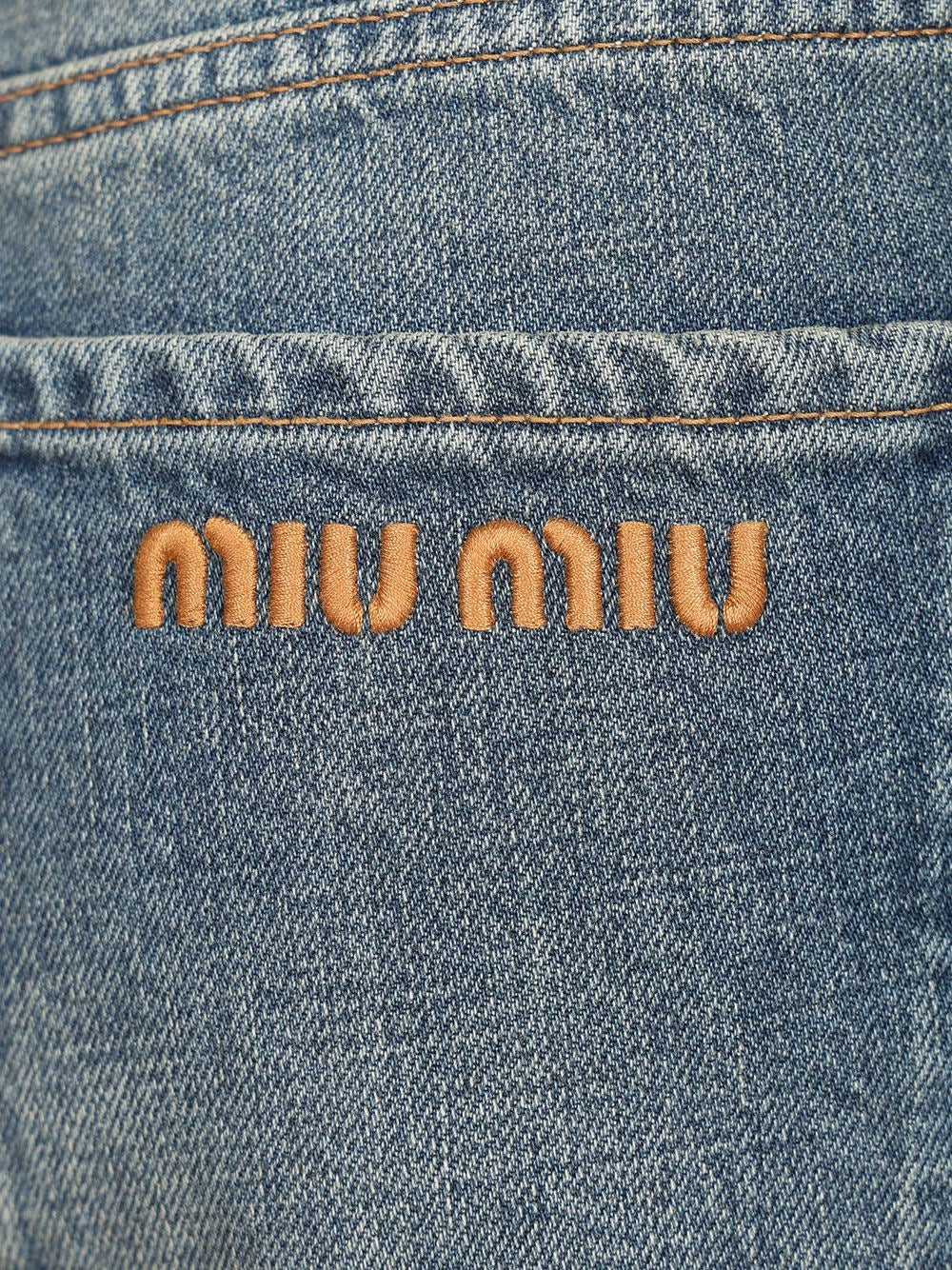 Miu Miu Women Five-Pocket Denim Trousers MIU MIU