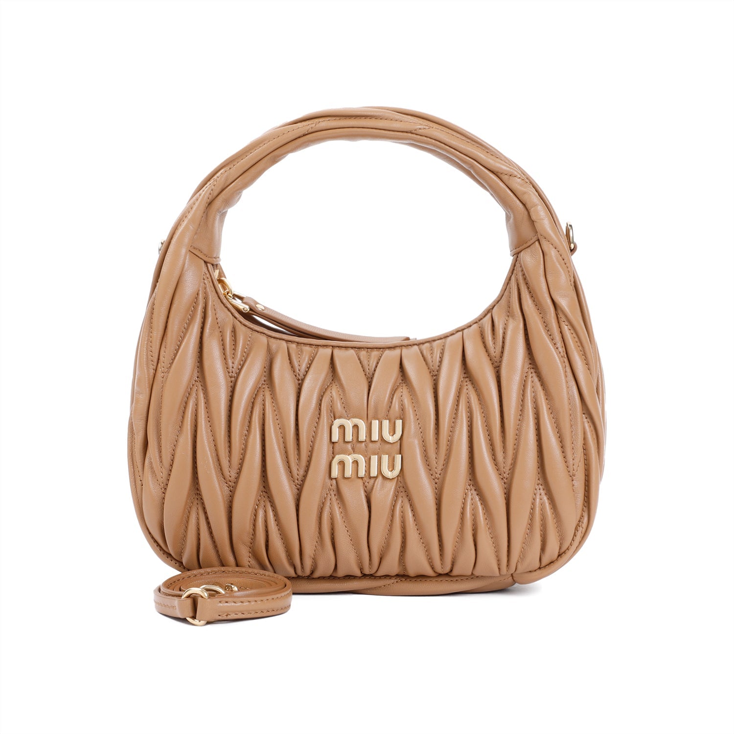 Miu Miu Small Wander Matelasse Hobo Bag Women MIU MIU