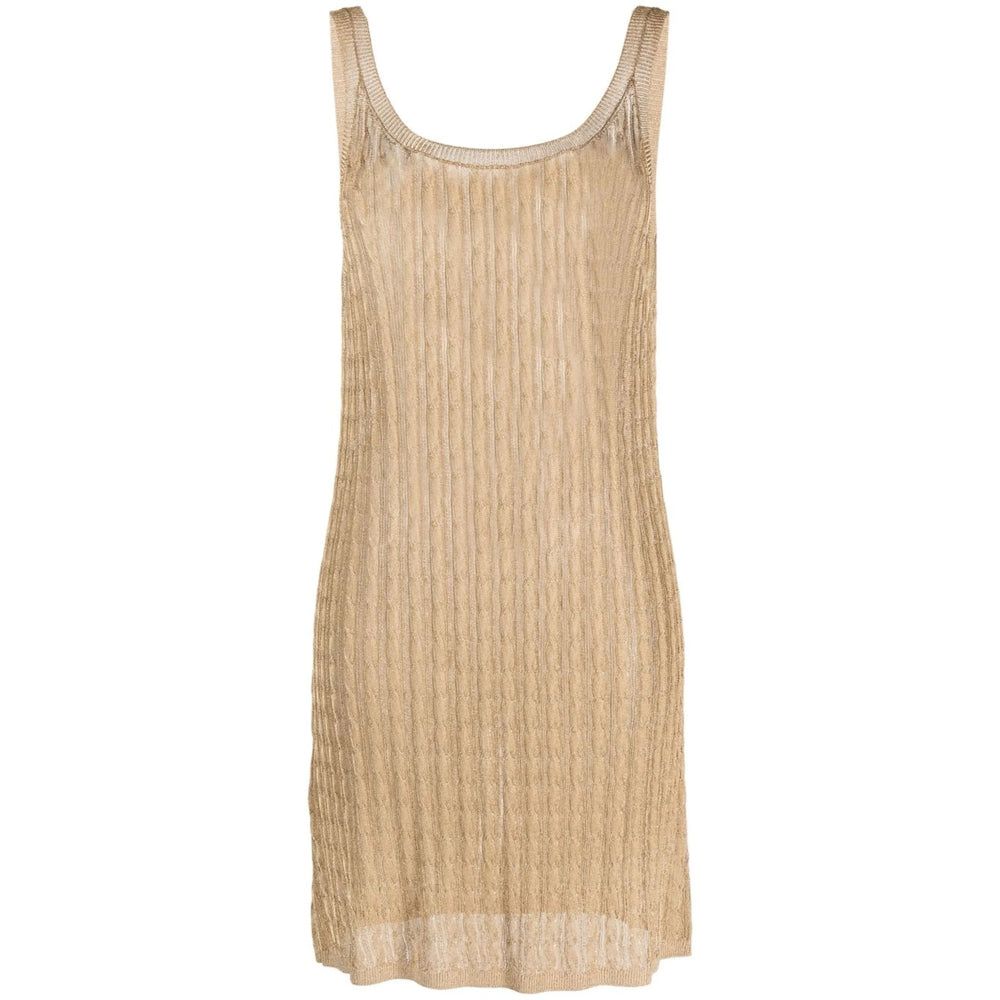 Prada Gold Knitwear - Knitted Dresses Women PRADA