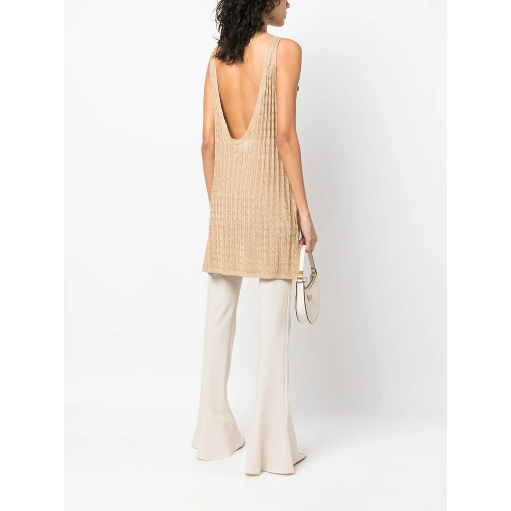 Prada Gold Knitwear - Knitted Dresses Women PRADA