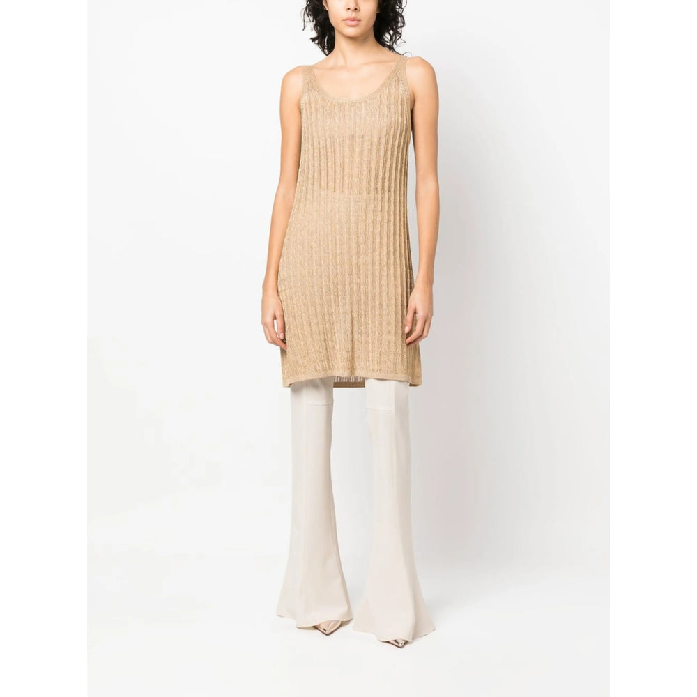 Prada Gold Knitwear - Knitted Dresses Women PRADA