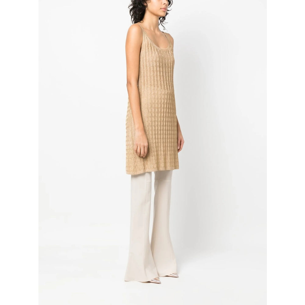 Prada Gold Knitwear - Knitted Dresses Women PRADA