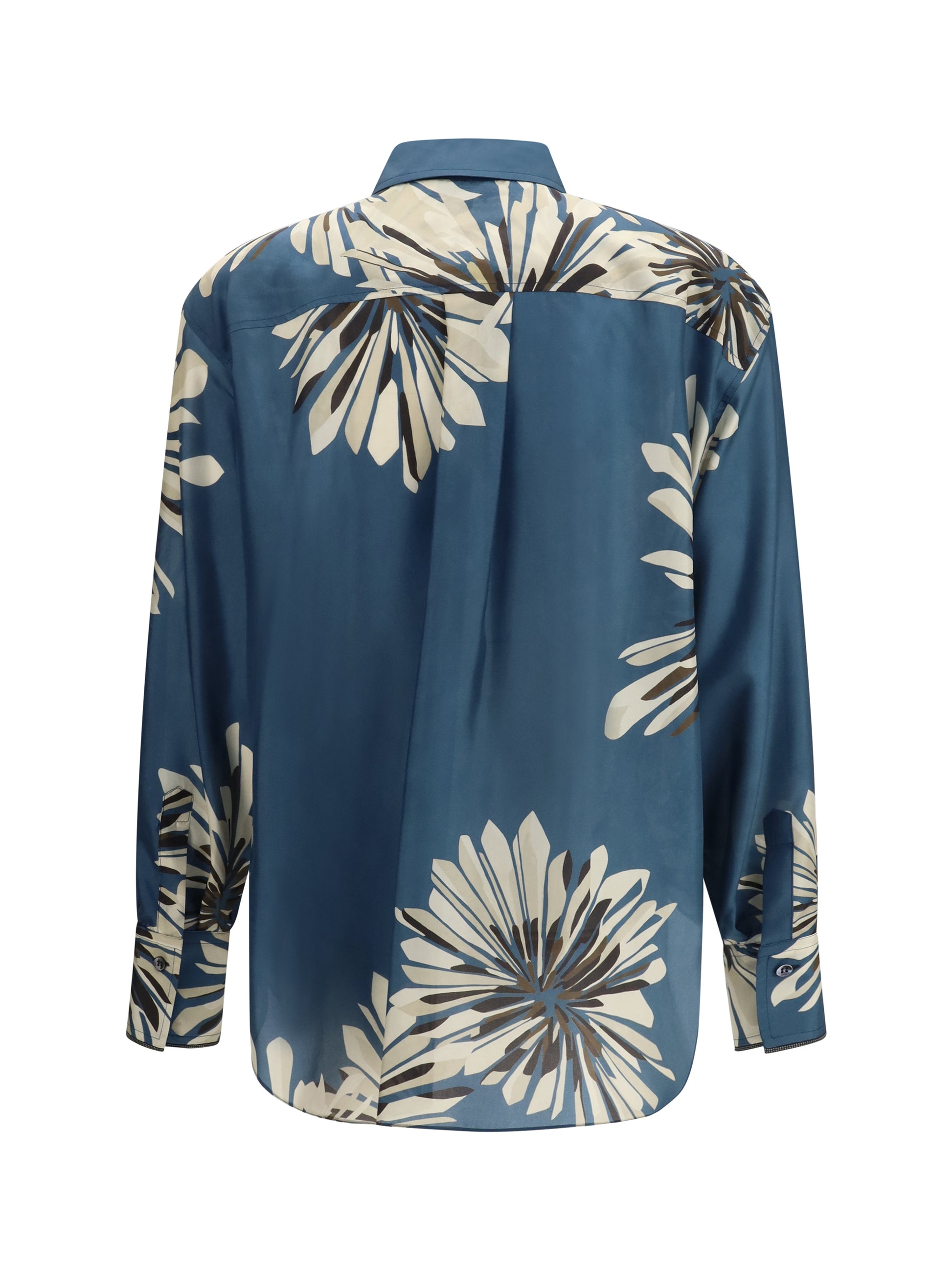 Brunello Cucinelli Women Floral Silk Shirt BRUNELLO CUCINELLI