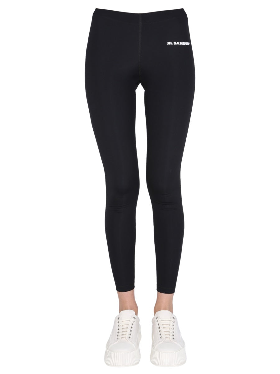 Jil Sander Women Logo Print Leggings JIL SANDER