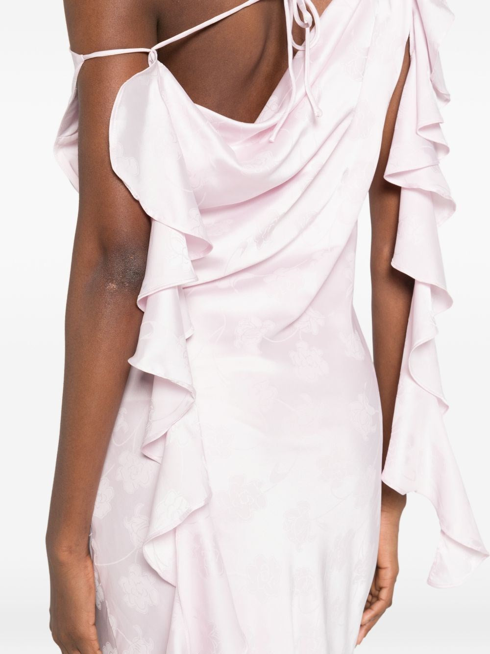 Rotate Women Long Satin Jacquard Dress ROTATE