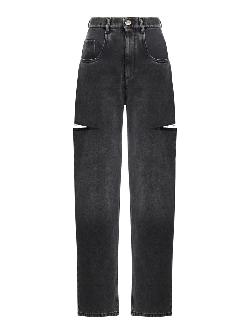 Maison Margiela Women High-Waisted Side-Cut Jeans MAISON MARGIELA