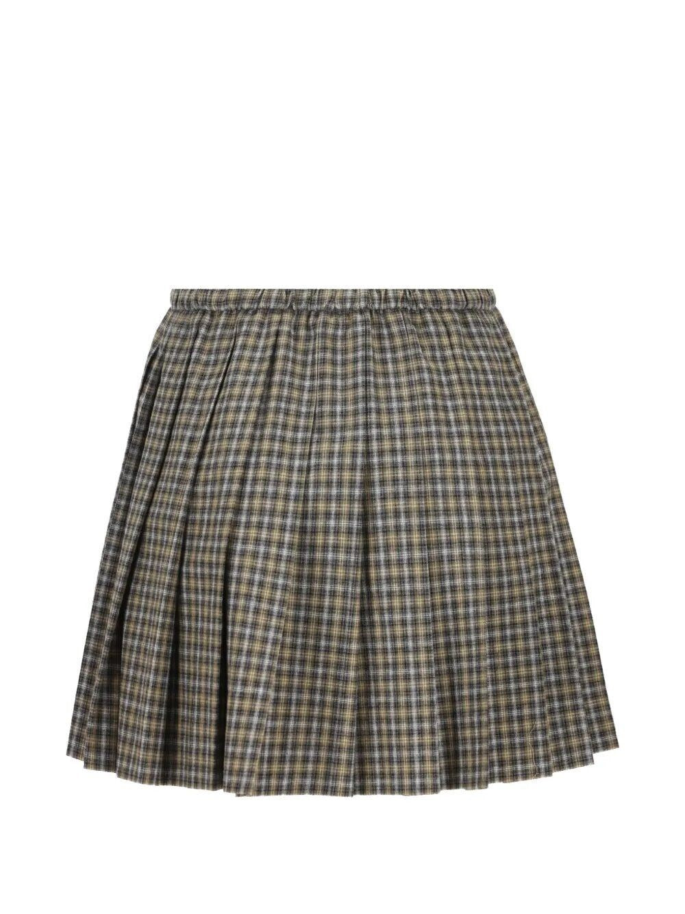 Miu Miu Women Tartan Miniskirt MIU MIU