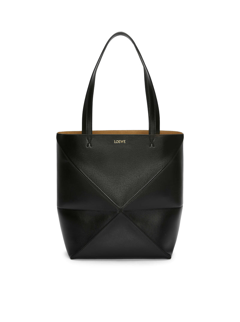 Loewe Women Puzzle Fold Tote Bag In Polished Calfskin LOEWE