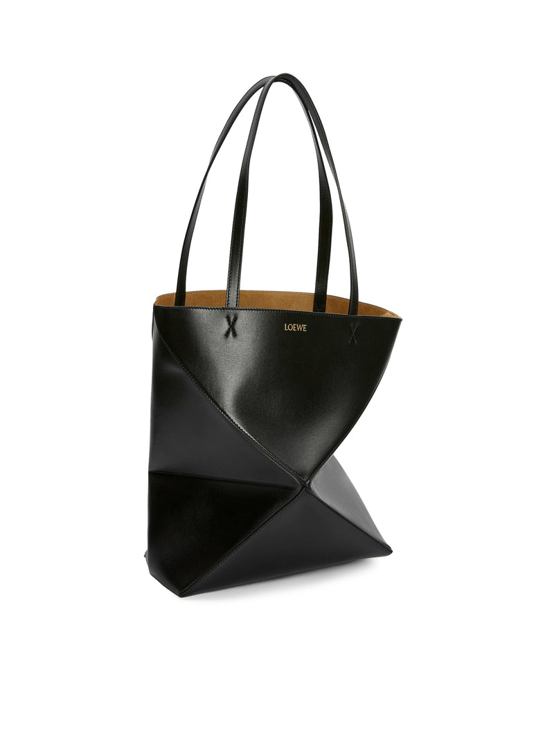 Loewe Women Puzzle Fold Tote Bag In Polished Calfskin LOEWE