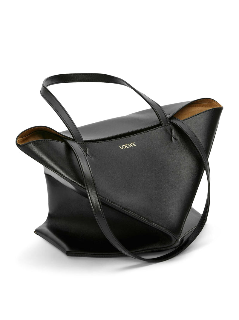 Loewe Women Puzzle Fold Tote Bag In Polished Calfskin LOEWE