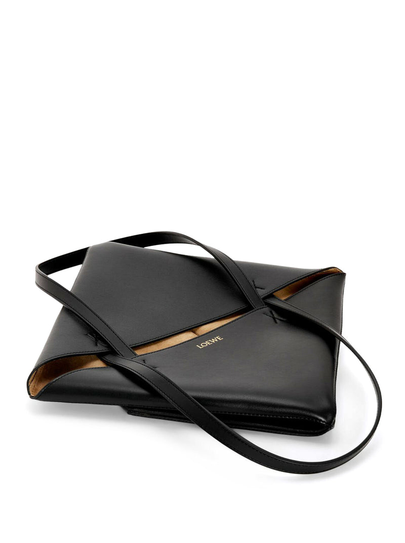Loewe Women Puzzle Fold Tote Bag In Polished Calfskin LOEWE