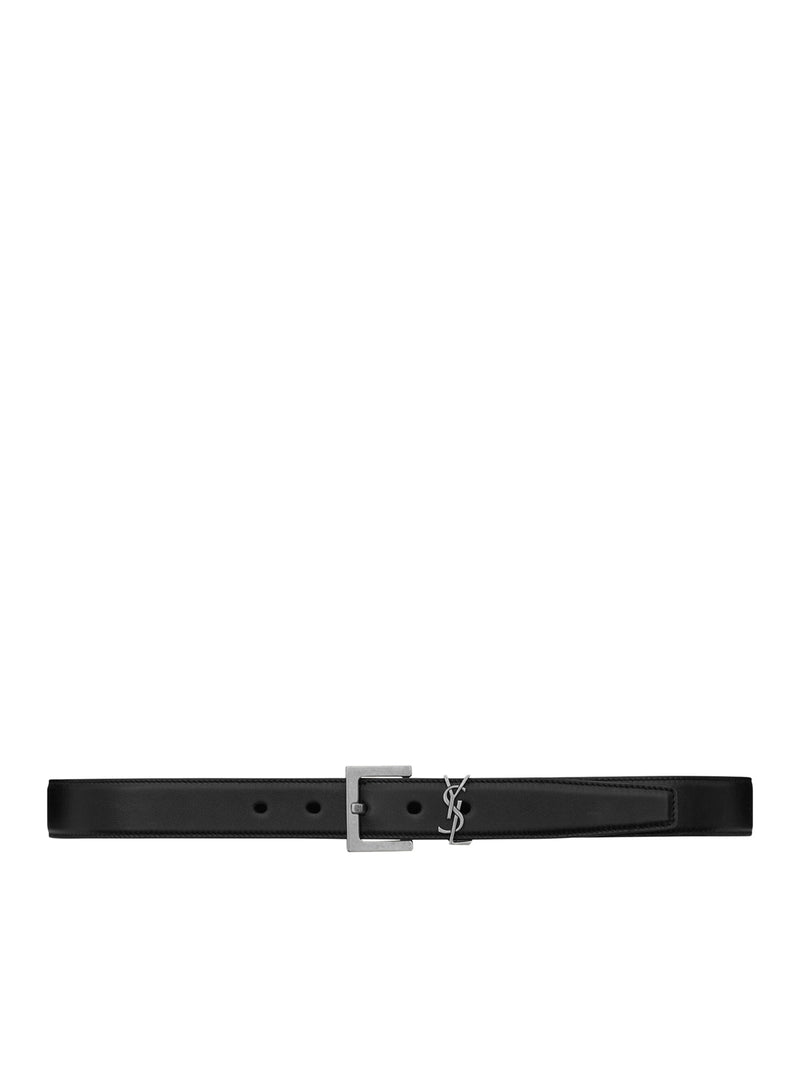 Saint Laurent Women Belt With Square Buckle With Cassandre Logo SAINT LAURENT