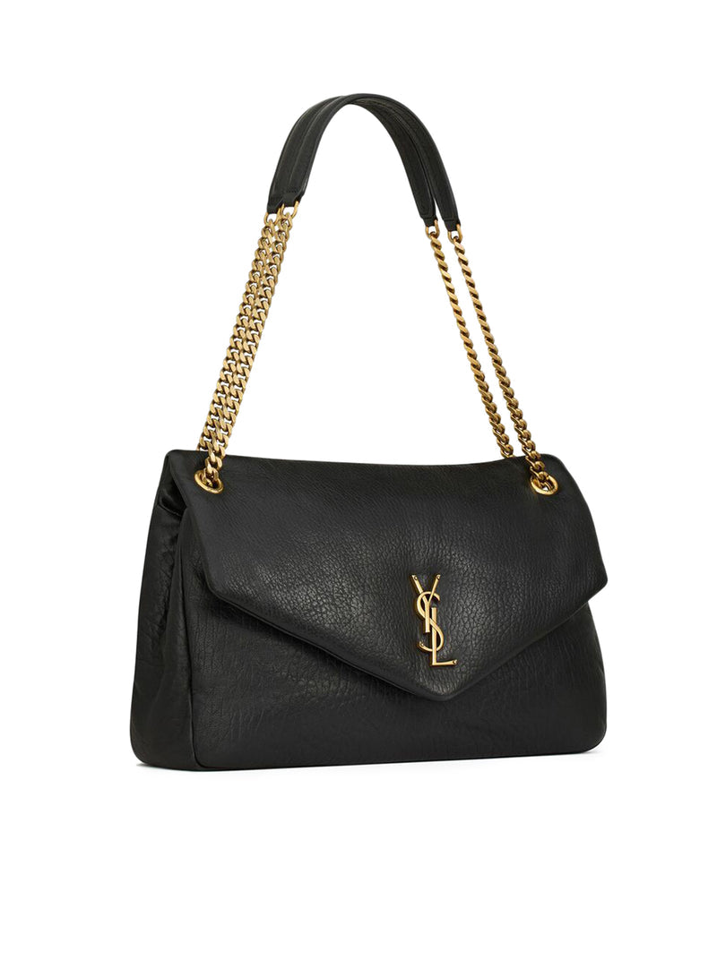Saint Laurent Women Calypso Large Bag In Natural Grain Lambskin SAINT LAURENT